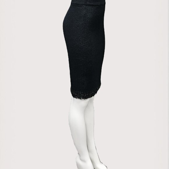 Ports Two Piece Black Angora Beaded Set - Picture 3 of 9